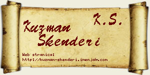 Kuzman Skenderi vizit kartica